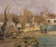 Camille Pissarro Kitchen Garden at L-Hermitage oil painting artist